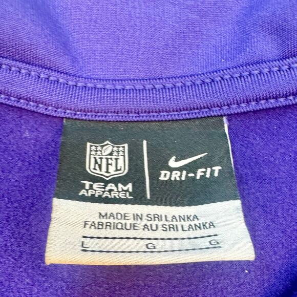 Baltimore Ravens Nike Purple Champ Drive Pro Hyperwarm Half Zip Jacket - Picture 4 of 10